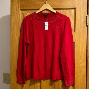 Ann Taylor red sweater. New with tags